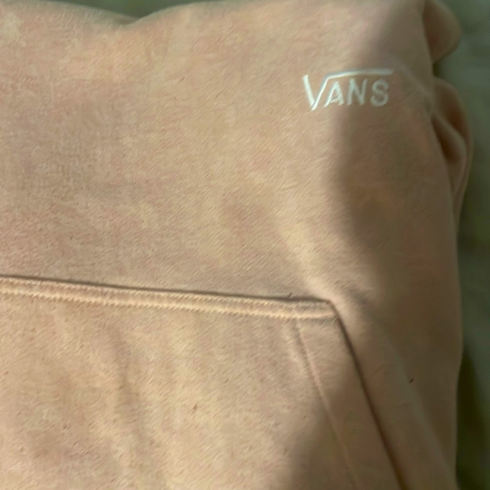 Vans  slightly croped salmon/pink hoodie size xl DOES NOT FIT LIKE XL